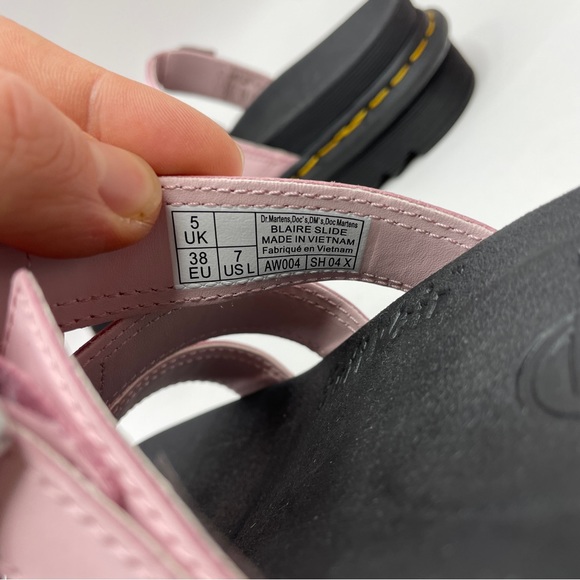 Dr. Martens Blaire Platform Slides Sandals “Pink Black” 2023 - Picture 4 of 4